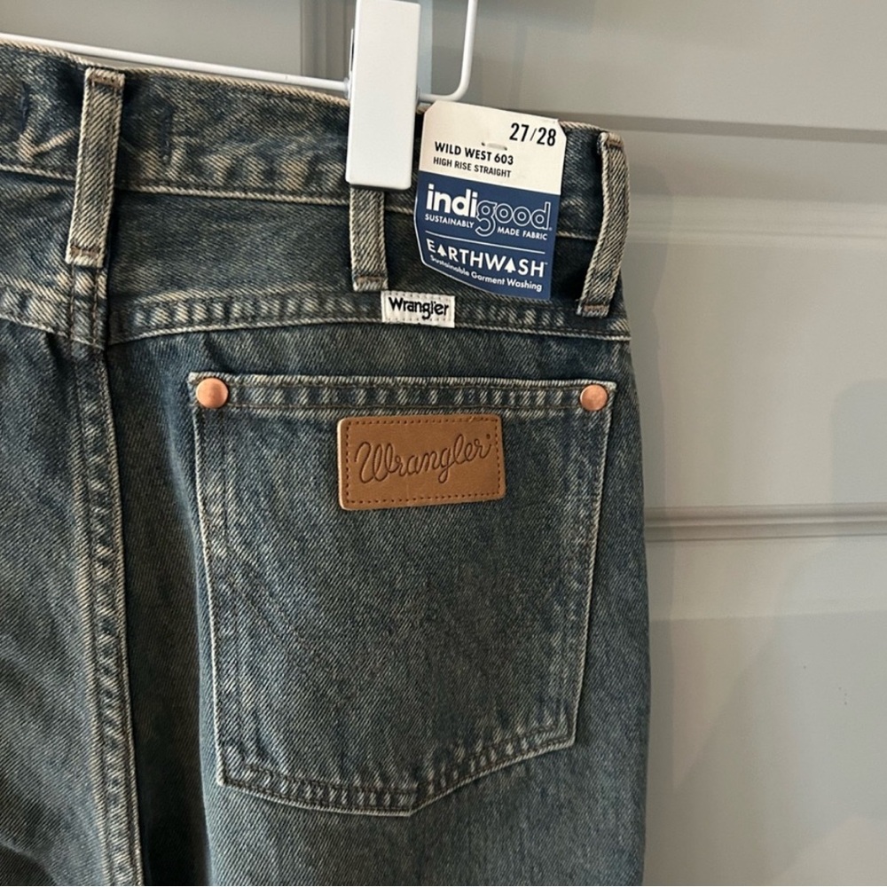 Free people Wrangler Women's Denim Straight Leg Jeans - Picture 6 of 10
